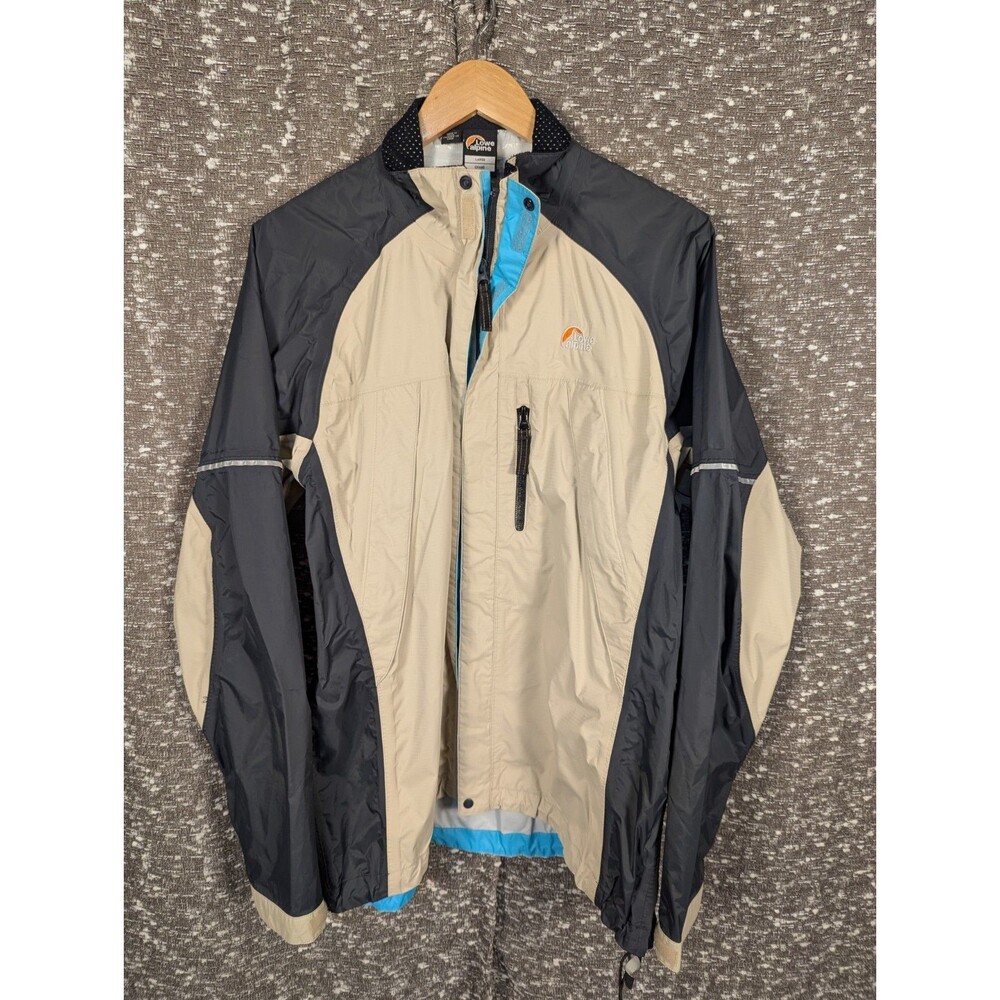 Lowe Alpine Triple‎ Point Lightweight Men's Beige/Black Windbreaker Jacket Large